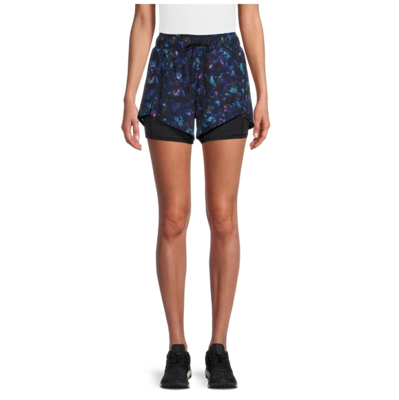 Avia Women's Running Shorts with Biker Liner - Picture 1 of 9